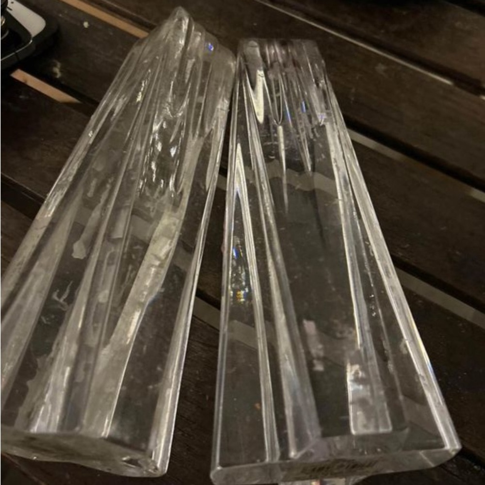 LENNOX CROSSWINDS CRYSTAL CANDLESTICKS
